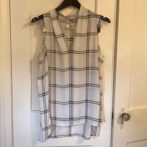 LOFT Plaid Blouse
